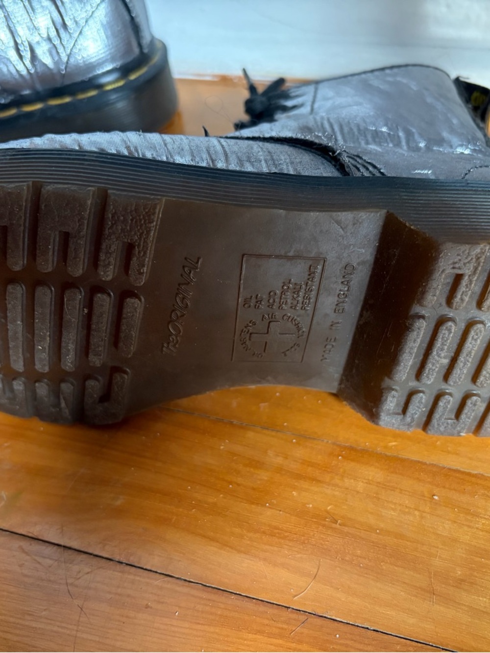 Dr. Martens Silver Boots - Picture 5 of 15